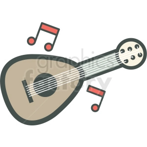 guitar vector icon image