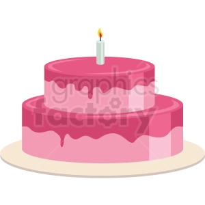 two layer cake vector flat icon clipart with no background