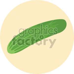 cucumber on yellow circle background