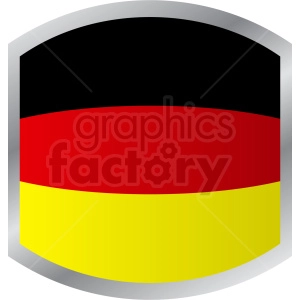 germany flag label design