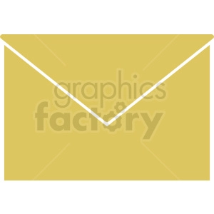 yellow vector envelope icon