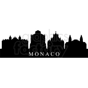 vector monaco city buildings
