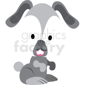 baby cartoon dog vector clipart