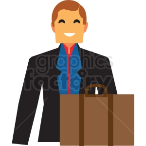 business man flat icon vector icon