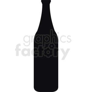 large bottle silhouette clipart