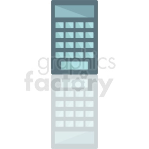 calculator with reflection vector icon