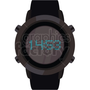 scuba watch vector clipart