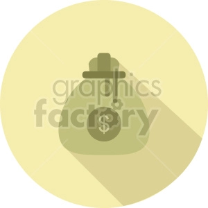 money bag vector icon graphic clipart 2