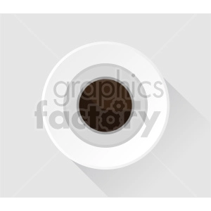 coffee cup on plate with background vector clipart