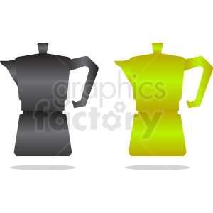 coffee pot vector clipart
