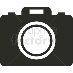 black and white camera icon