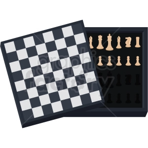 chess board storage vector clipart