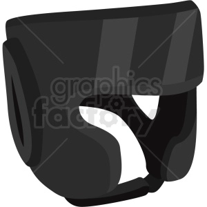 boxing head gear with cheek guards vector clipart