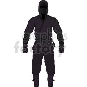 ninja outfit vector graphic