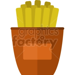 cartoon french fries vector clipart