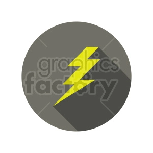 lightning icon vector clipart
