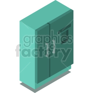 isometric refrigerator vector icon clipart 6