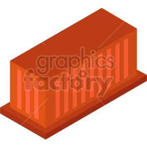 isometric storage container  vector icon clipart 4