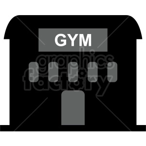 gym building vector icon