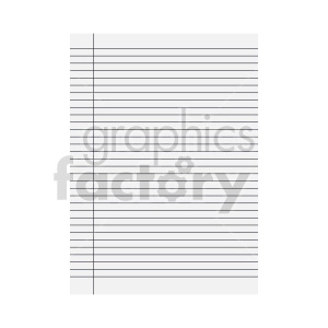 blank line ruled paper vector clipart