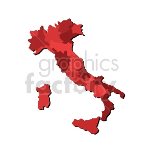 red italy vector clipart