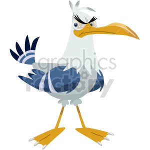 cartoon seagull clipart