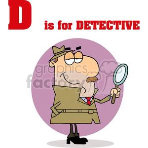Alphabet Letter D as in Detective