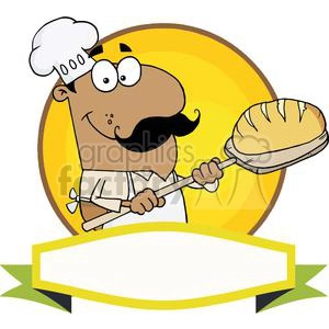 Banner Of A Hispanic Bread Baker Man