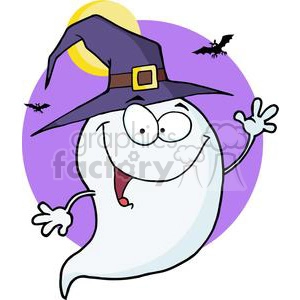 3203-Happy-Halloween-Ghost-Flying-In-Night
