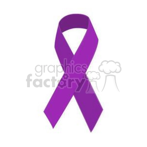 purple support ribbon
