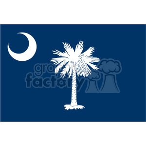 vector state Flag of South Carolina