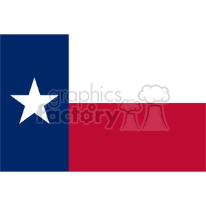 vector state Flag of Texas