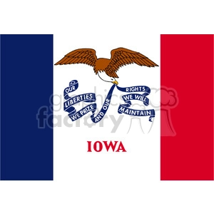 vector state Flag of Iowa