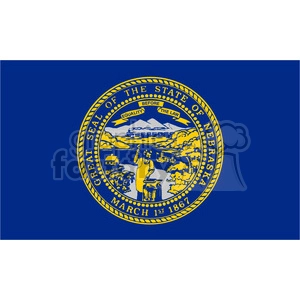 vector state Flag of Nebraska
