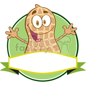 Logo Of A Cartoon Peanut Mascot Character