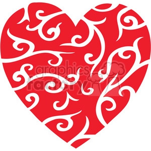 red stylized heart