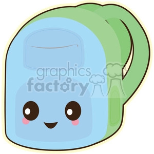 Backpack vector clip art image