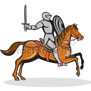 knight on horse shape