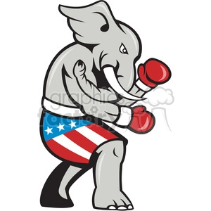 elephant republican boxing character