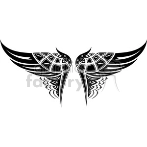 vinyl ready vector wing tattoo design 015