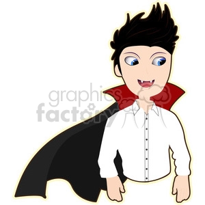 Vampire cartoon character vector image