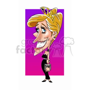 lady dy cartoon character