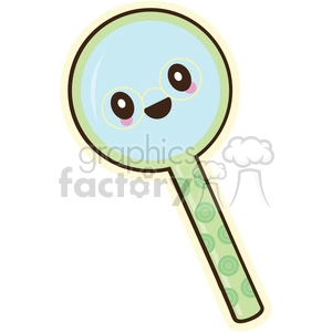 Magnifying glass vector clip art image