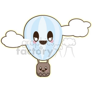 Hot Air Balloon cartoon character illustration