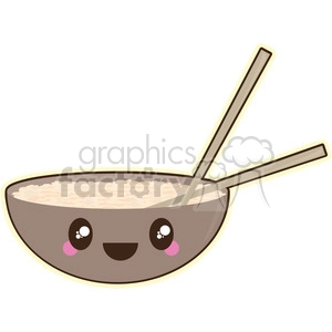 cartoon Rice Bowl illustration clip art image
