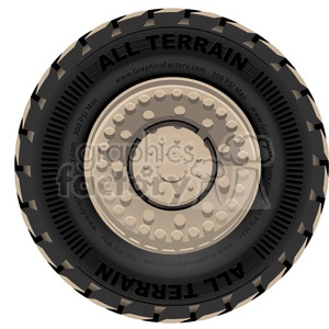 large tire vector