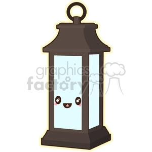 Lantern cartoon character vector image