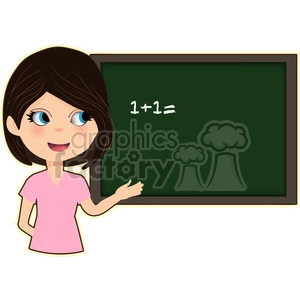 Teacher cartoon character vector image