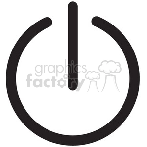 standby symbol sleep mode vector icon