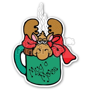 The clipart image shows a cartoon mouse in a coffee cup.